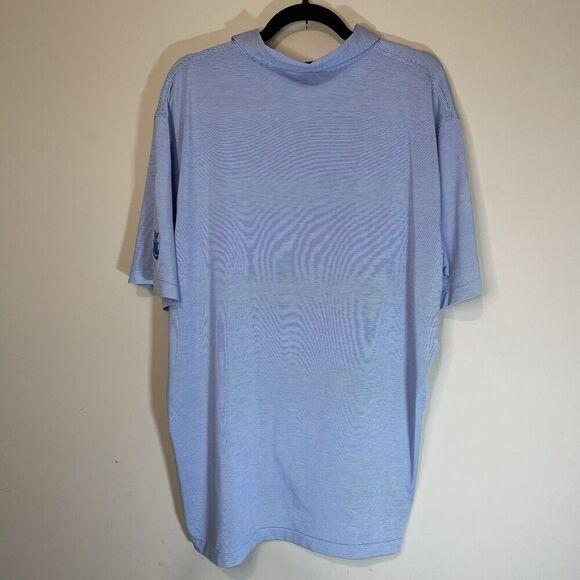 Peter Millar Summer Comfort Jubilee Stripe Short Sleeve Polo Shirt BLUE XL Golf - Picture 5 of 8